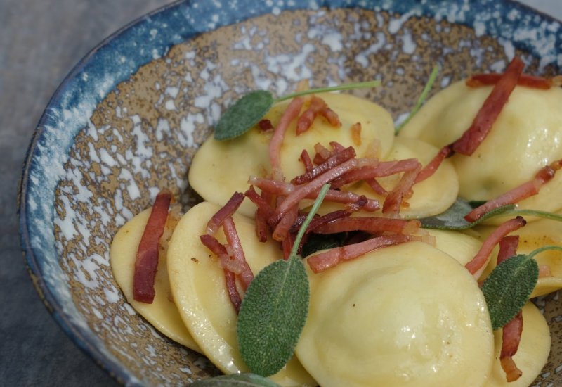 Tortelli mit Lauch und Käse